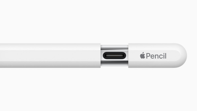 Bút Apple Pencil mới có nắp trượt để lộ cổng USB-C.
