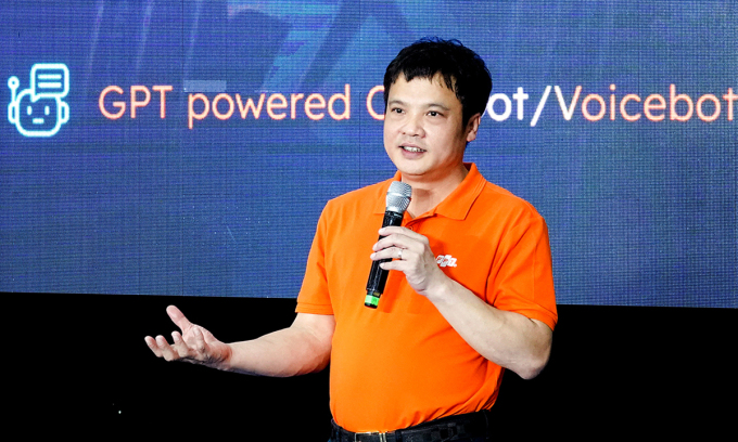 Ông Nguyễn Văn Khoa, Tổng giám đốc FPT, giới thiệu về Techday 2023.
