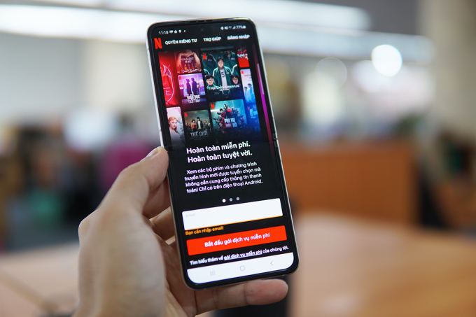 Gói Miễn phí được Netflix cung cấp tại Việt Nam từ tháng 11/2021 trên điện thoại Android. Ảnh: Lưu Quý