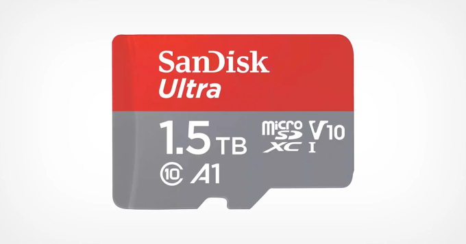 Thẻ nhớ microSD SanDisk Ultra 1,5 TB. Ảnh: SanDisk