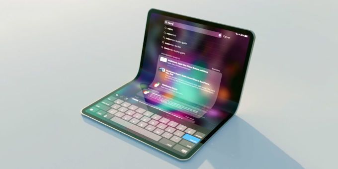 Một ý tưởng về iPad gập. Ảnh:MacRumors