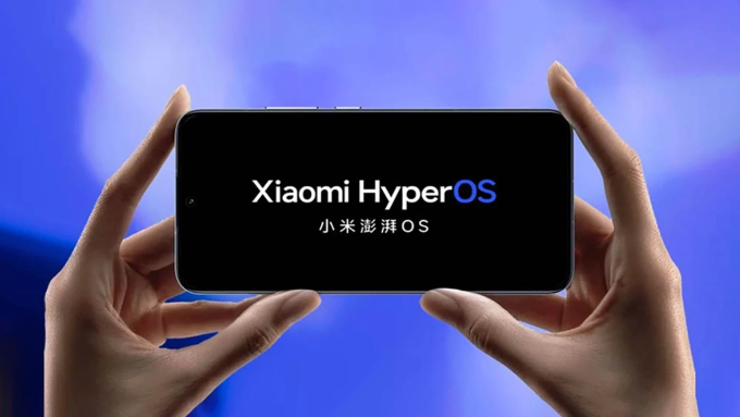Một chiếc smartphone Xiami hiển thị nền tảng HyperOS mới. Ảnh: Xiaomi